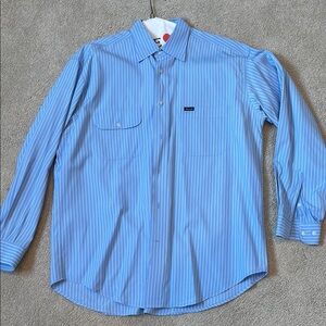 Men's Blue Striped Shirt